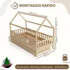 Crazy Pine Letto a Casetta con Cassetto 90x200 cm – Letto Anteprima dell’immagine prodotto 3