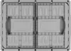 Kunststoff-Klappkiste 45 l grau Produktbild-Vorschau 5