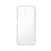 A clear, transparent phone case is shown against a white background. Produktbild-Vorschau