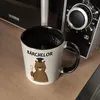 Bär mit Doktorhut Kaffeebecher in schwarz mit Spruch Produktbild-Vorschau 5