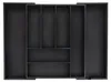 Relaxdays Besteckkasten ausziehbar, Bambus, HBT 6,5 x 35-58 Produktbild-Vorschau 1