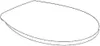 A white toilet seat shown from a slightly elevated angle. Anteprima dell’immagine prodotto
