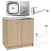 Stamar | Küchenschrank - Spüle - Armatur - Siphon - Sonoma Produktbild-Vorschau 4