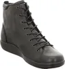 A black leather lace-up boot for women. Produktbild-Vorschau