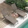 Outdoor Liegestuhl 2er Set, Garten Sonnenliegen mit Produktbild-Vorschau 2