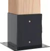vidaXL Pfostenträger Quadrat 4 Stk. 101x101 mm Stahl Produktbild-Vorschau 4