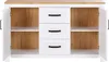 Homestyle4u Kommode Sideboard Eiche Matt Weiß Holz Massiv Produktbild-Vorschau 5
