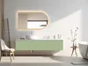HOKO specchio da bagno ad arco LED 60x100 cm con cornice in Anteprima dell’immagine prodotto 12