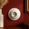 Porcelánová retro zásuvka pod omietku I PR1 biela Náhľad obrázku produktu 5