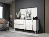 Skye Decor, Vania - White, Silver, Konsole, Weiß, 100 % Produktbild-Vorschau 2