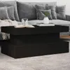 Tavolino con luci LED nero 90x50x40 cm Anteprima dell’immagine prodotto 1