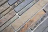 Schiefer Mosaik Fliese Naturstein rost Brick rustik Produktbild-Vorschau 3