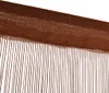 vidaXL Závěsy z nití 2 ks. 140 x 250 cm Hnědý Náhled obrázku produktu 3