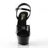 KISS-209 Damen Sandale von Pleaser, Schwarz Glanz , EU 35, Produktbild-Vorschau 2