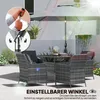 Outsunny Sonnenschirm 295 cm Neigbar Balkonschirm mit Produktbild-Vorschau 7