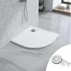 SMC Duschtasse Duschwanne 90 x 90 cm Viertelkreis Produktbild-Vorschau 2