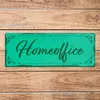 Metallschild mit schönem Design - Homeoffice im rustikalen Produktbild-Vorschau 4