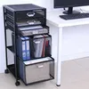 Cassettiera con rotelle Relaxdays, 2 cassetti, design a Anteprima dell’immagine prodotto 3