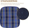Herlag Hockerauflage Tilly 55x50x7cm Blau Kariert Produktbild-Vorschau 4