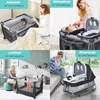 COSTWAY 4 in 1 klappbares Reisebett & Wickeltisch & Produktbild-Vorschau 2