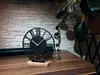Stehende Uhr Holz Eiche 30 cm – Moderne Tischuhr, Standuhr Produktbild-Vorschau 6