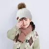 Bonnet d'hiver ASKSA Enfants Echarpe Gants Filles Set Voir les images du produit 6