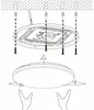 EGLO Deckenlampe Pogliola-S, Ø 50 cm, Kristalleffekt LED Produktbild-Vorschau 8