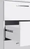 Dmora Schreibtisch Abisse 160x60x75h cm Hochglanz Weiß, Produktbild-Vorschau 6