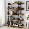 A multi-shelf bookshelf filled with decorative items and books, placed in a well-lit room with a window. Náhled obrázku produktu