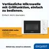 Exquisit Mikrowelle MW 900-030G weiss | Grill | max. 1000 W Produktbild-Vorschau 2