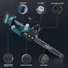 Diagram of a mini chainsaw with callouts for various parts. Podgląd zdjęcia produktu