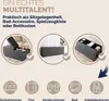 CASARIA® Sitzbank mit Stauraum, Dunkelgrau – Faltbar, 115 x Produktbild-Vorschau 5