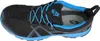 A side view of a black and blue athletic shoe. Náhľad obrázku produktu