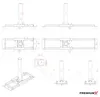 PremiumX DELUXE X90-60 Dachsparrenhalter 90cm Mast 60mm SAT Produktbild-Vorschau 8