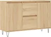 vidaXL Sideboard Sonoma-Eiche 101,5x35x70 cm Holzwerkstoff Produktbild-Vorschau 2