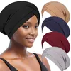 INF Měkký turban pro ženy - nastavitelný střih Černá Náhled obrázku produktu 3