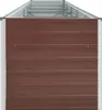 vidaXL Garten-Hochbeet Verzinkter Stahl 400×80×77 cm Braun Produktbild-Vorschau 4