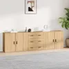 Sideboards 3 Stk. Sonoma-Eiche Holzwerkstoff Produktbild-Vorschau 2