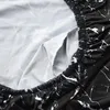 Stoelhoes met een zwart marmerpatroon – elastisch en Productafbeelding-voorbeeld 3