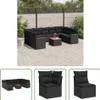 The Living Store 10-tlg. Garten-Sofagarnitur mit Kissen Produktbild-Vorschau 1