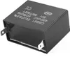 A black capacitor with metal terminals on a white background. Náhľad obrázku produktu