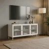 Regał TV HWC-O87, szafka RTV niska kredens drzwi schowki Podgląd zdjęcia produktu 10