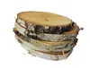 Holzscheibe 20-25 cm Birke ungeschliffen, 5er-Set Produktbild-Vorschau 2