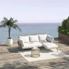 Outsunny 3 tlg. Rattan Gartenmöbel-Set Sitzgruppe mit Produktbild-Vorschau 2