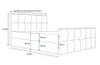 Boxspring-Doppelbett VASILISA 4 – 200x200, Beige Produktbild-Vorschau 3