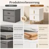 Kleiner Nachttisch, Beistelltisch mit 2 Schubladen, Produktbild-Vorschau 5