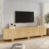 Merax TV-Lowboard mit Schiebetüren, TV-Schrank mit vertikal Produktbild-Vorschau 3