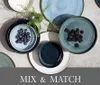 A collection of plates with berries and a plant, with text overlay. Náhľad obrázku produktu