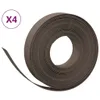 vidaXL Rasenkanten 4 Stk. Braun 10 m 10 cm Polyethylen Produktbild-Vorschau 1