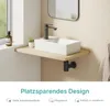 EMKE Lavabo da appoggio in ceramica rettangolare 410x220 mm Anteprima dell’immagine prodotto 4
